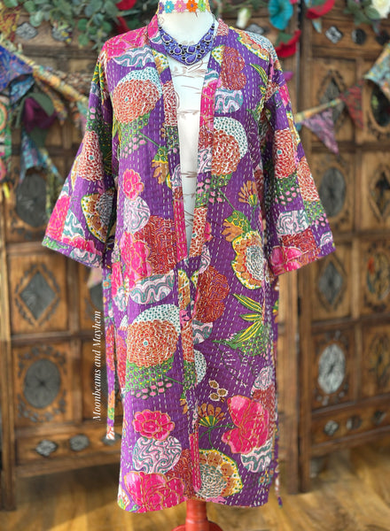 PURPLE SAFFRON SOUL KIMONO / DUSTER COAT