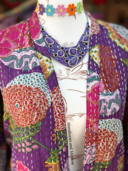 PURPLE SAFFRON SOUL KIMONO / DUSTER COAT