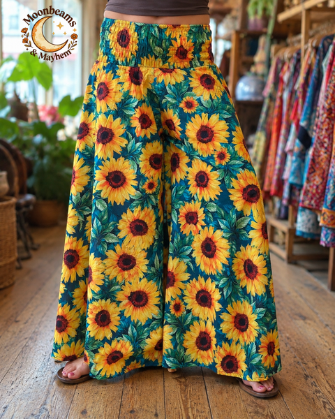 SOLSTICE BLOOM SUNFLOWER TROUSERS