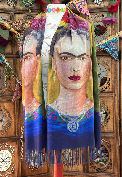 DIVINE FRIDA KAHLO SCARF / PASHMINA / SHAWL