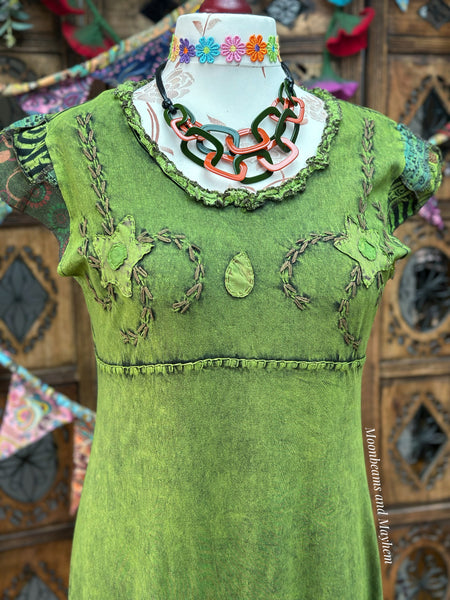 MYSTIC PATCH  DRESS - FERNWOOD GREEN
