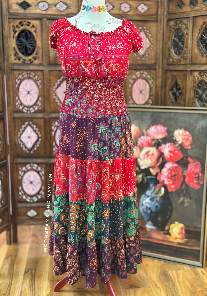 TRUE ROMANCE BOHEMIAN MAXI DRESS (OF276)