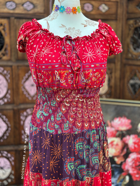 TRUE ROMANCE BOHEMIAN MAXI DRESS (OF276)