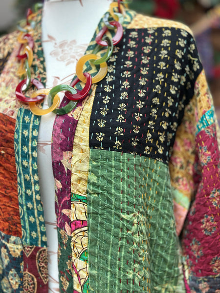 LONG SAFFRON SOUL KIMONO / DUSTER COAT (OF748CL)