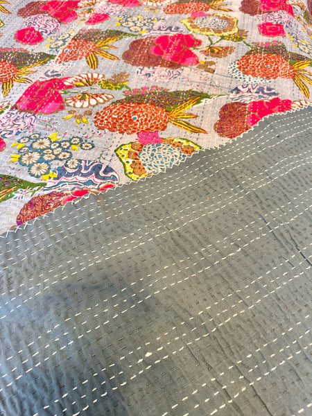 DOUBLE KANTHA THROW