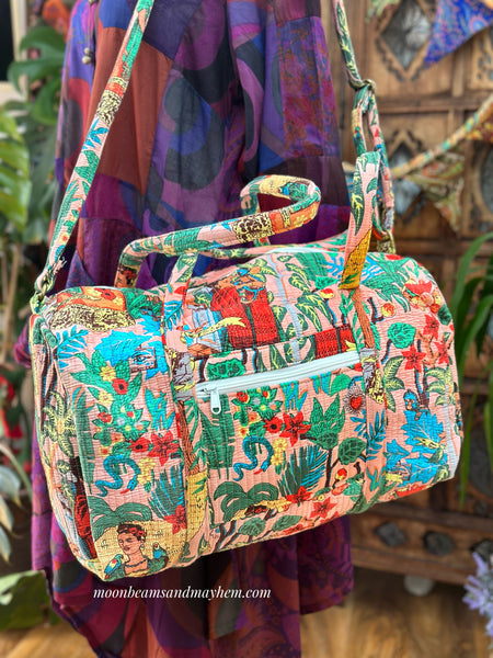 KANTHA GODDESS WEEKENDER HOLDALL DUFFLE BAG (BA139)
