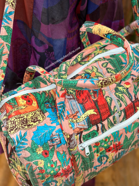 KANTHA GODDESS WEEKENDER HOLDALL DUFFLE BAG (BA139)