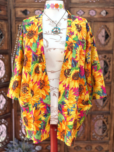 SUNFLOWER DAYDREAM KIMONO