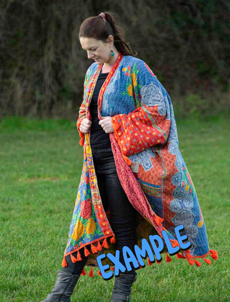 KANTHA GODDESS KIMONO | COAT (688OF) - MoonbeamsandMayhem