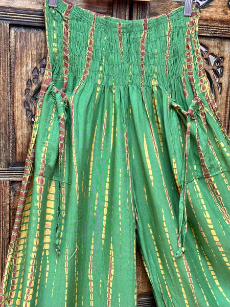 FRILL SEEKER GREEN TROUSERS