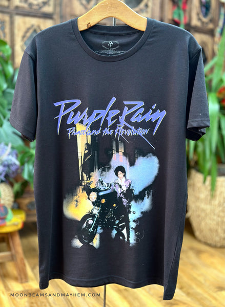 PURPLE RAIN MUSIC TEE - PRINCE AND THE REVOLUTION