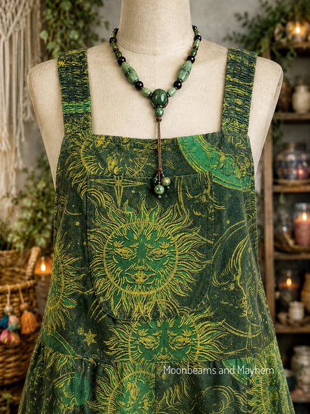 SOLAR SPIRIT GREEN DUNGAREES