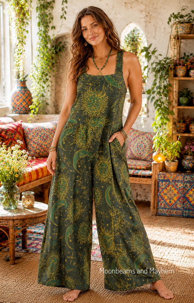 SOLAR SPIRIT GREEN DUNGAREES