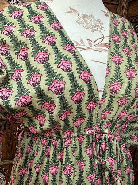 LOTUS LANE COTTAGE GREEN DRESS - MoonbeamsandMayhem