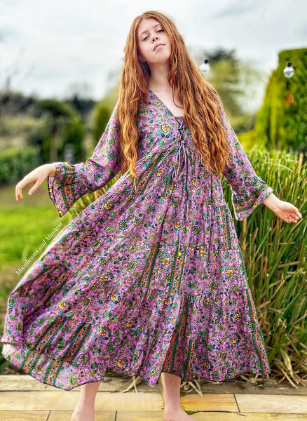 LAVENDER BLAZE PORTOBELLO ROAD DRESS / FREE SIZE