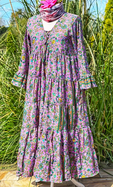 LAVENDER BLAZE PORTOBELLO ROAD DRESS / FREE SIZE