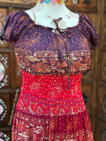 TRUE ROMANCE BOHEMIAN MAXI DRESS (OF279)