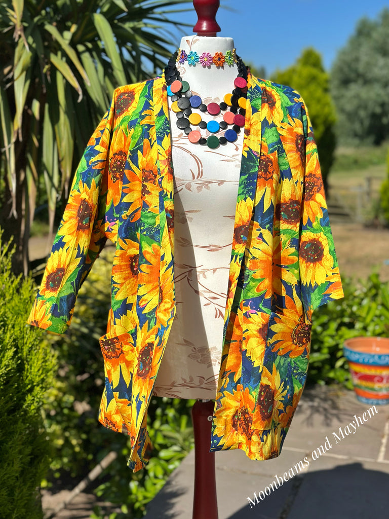 SUNFLOWER DAYDREAM KIMONO (K1-02-B)