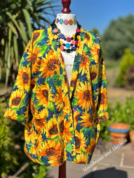 SUNFLOWER DAYDREAM KIMONO (K1-02-B)