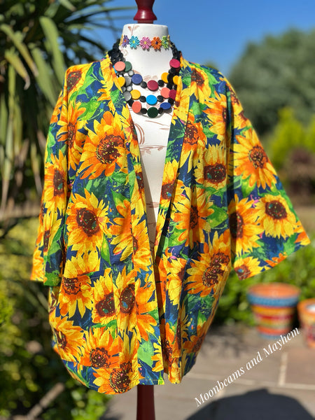 SUNFLOWER DAYDREAM KIMONO (K1-02-B)