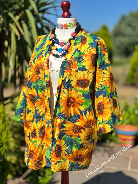 SUNFLOWER DAYDREAM KIMONO (K1-02-B)