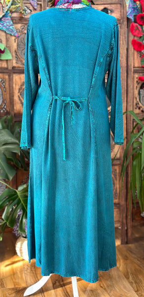 TEAL LUCIANA DRESS L/XL