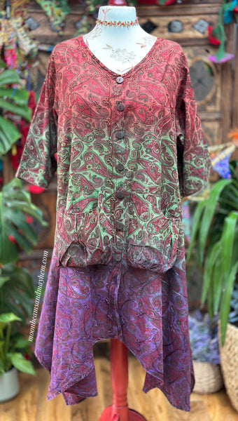 SUNDANCE COTTON SMOCK DRESS / TUNIC SIZE XL (SD119)