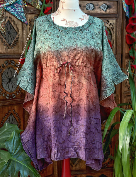 WONDERFUL CURVY SIZE SUNDANCE TUNIC / TOP M - XL (411)