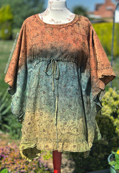 WONDERFUL CURVY SIZE SUNDANCE TUNIC / TOP M - XL (SD118)
