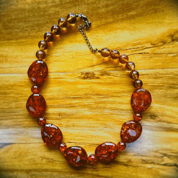 PRE LOVED AMBER NECKLACE (OFD9)