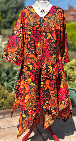 AMBER MEADOW ART TUNIC/DRESS S533