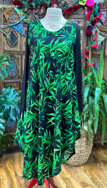 BAMBOO GREEN TUNIC / DRESS SIZE M -XL