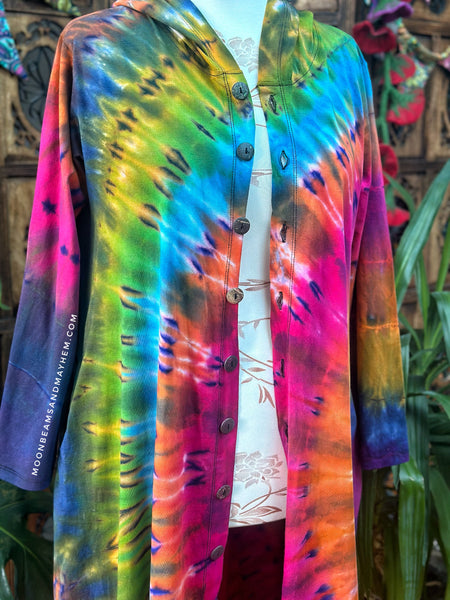 WILD CHILD TIE DYE OVERCOAT  M / L / XL