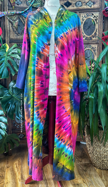 WILD CHILD TIE DYE OVERCOAT  M / L / XL