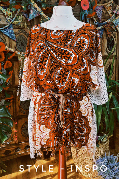 AURORA AMBER TASSELED KAFTAN