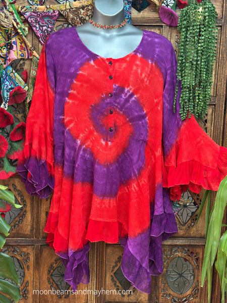 INDIE FLOW PLUS SIZE BLOUSE