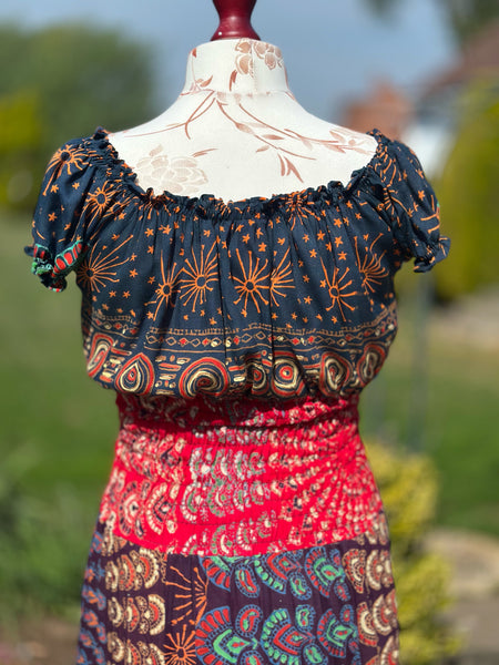 TRUE ROMANCE BOHEMIAN MAXI DRESS (OF267)