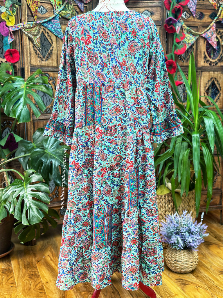 SOUL BLUE PORTOBELLO ROAD DRESS / FREE SIZE Moonbeams and Mayhem SOUL BLUE PORTOBELLO ROAD DRESS / FREE SIZE Moonbeams and Mayhem