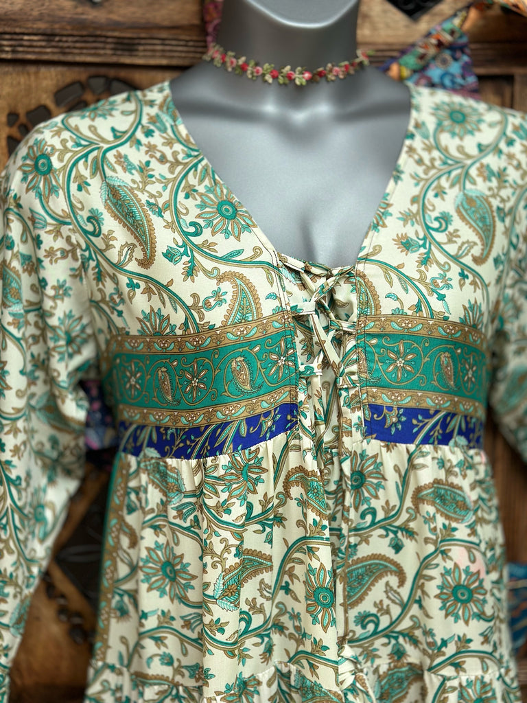 PORTOBELLO ROAD DRESS / FREE SIZE (One Only) – Moonbeams and Mayhem PORTOBELLO ROAD DRESS / FREE SIZE (One Only) – Moonbeams and Mayhem