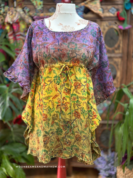 WONDERFUL CURVY SIZE SUNDANCE TUNIC / TOP M - XL (SD122)