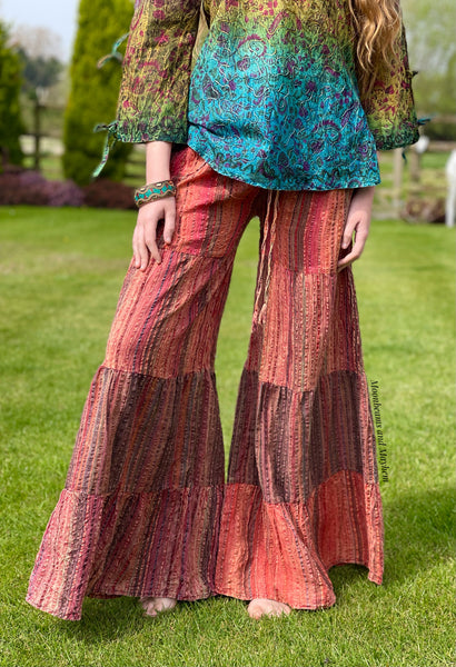 INDIAN RED ECHO MOON FLARES (LONG LEG)