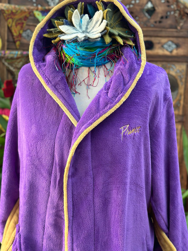 purple hooded dressing gown YOURS Plus Size Purple Hooded Dressing Gown