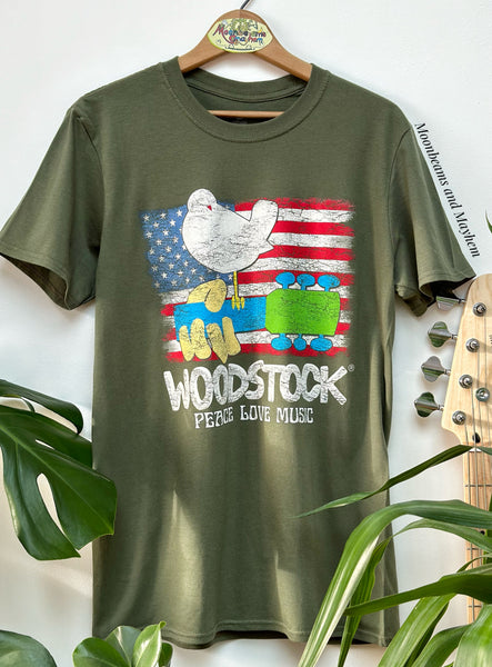 WOODSTOCK PEACE, LOVE, MUSIC TEE