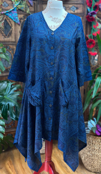 DEEP ART TUNIC / DRESS (L/XL) S522