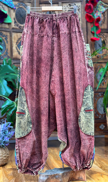 DROP CROTCH INDIAN HAREM TROUSERS  (189)