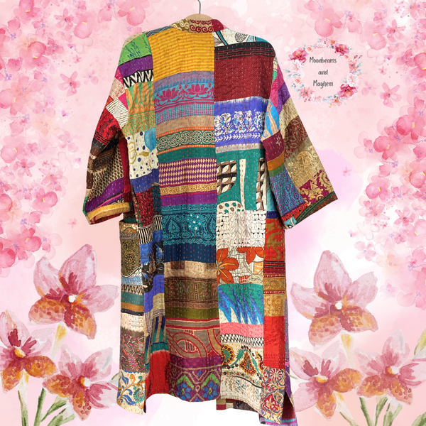 LONG SAFFRON SOUL KIMONO / DUSTER COAT (OF747SL)