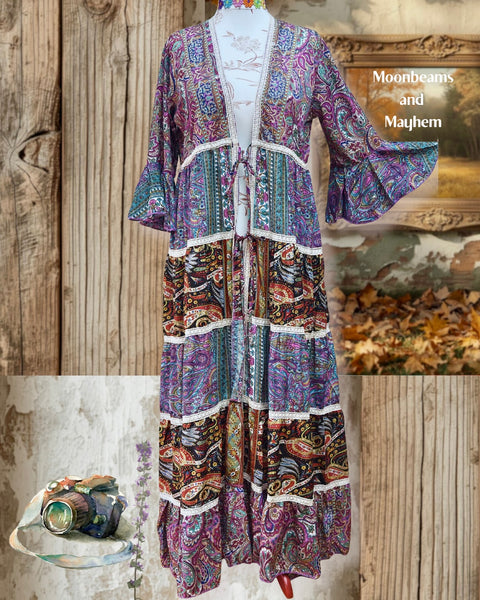 FLOWER MOON KIMONO MAXI LENGTH (OFFM36)