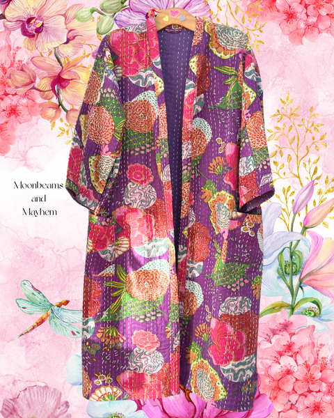 PURPLE SAFFRON SOUL KIMONO / DUSTER COAT