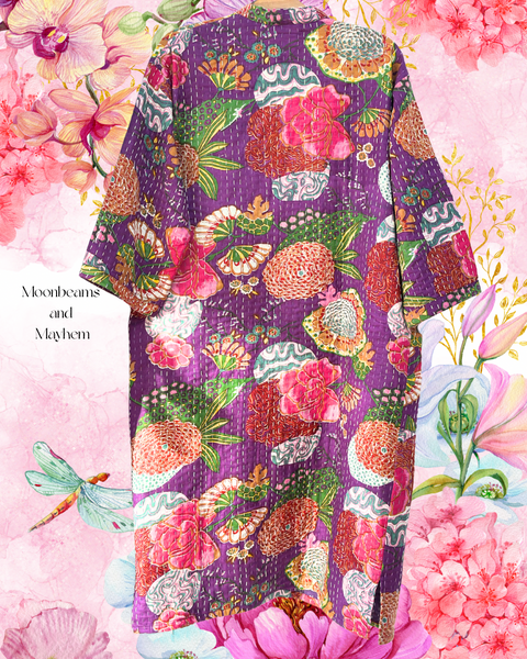 PURPLE SAFFRON SOUL KIMONO / DUSTER COAT