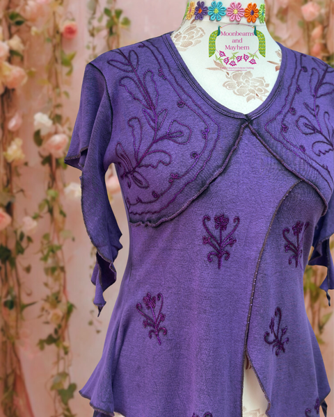 MYSTICAL PURPLE PIXIE TOP - MoonbeamsandMayhem
